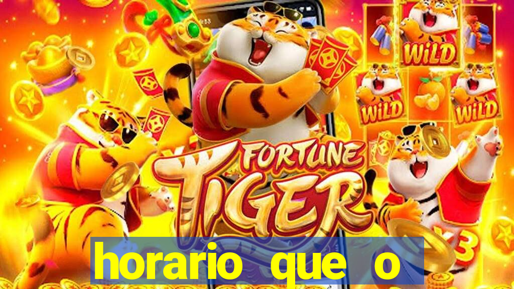 horario que o fortune rabbit paga